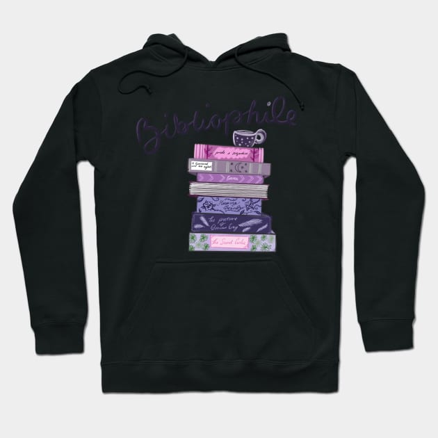 Bibliophile Book Stack Hoodie by Sophie Elaina